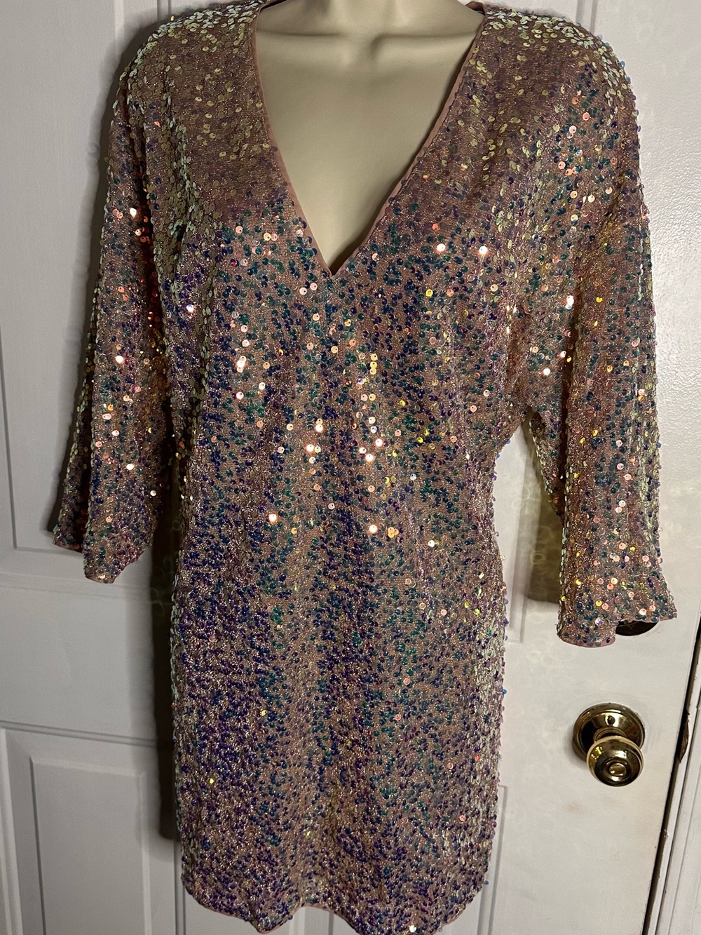 H&M Dusty Pink Lined Dress - Picture 5 of 5